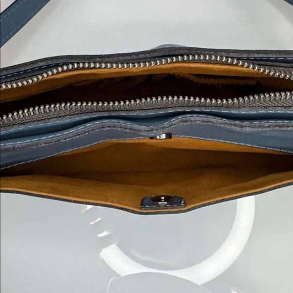 Patricia Nash Nova blue leather shoulder bag - Picture 8 of 16